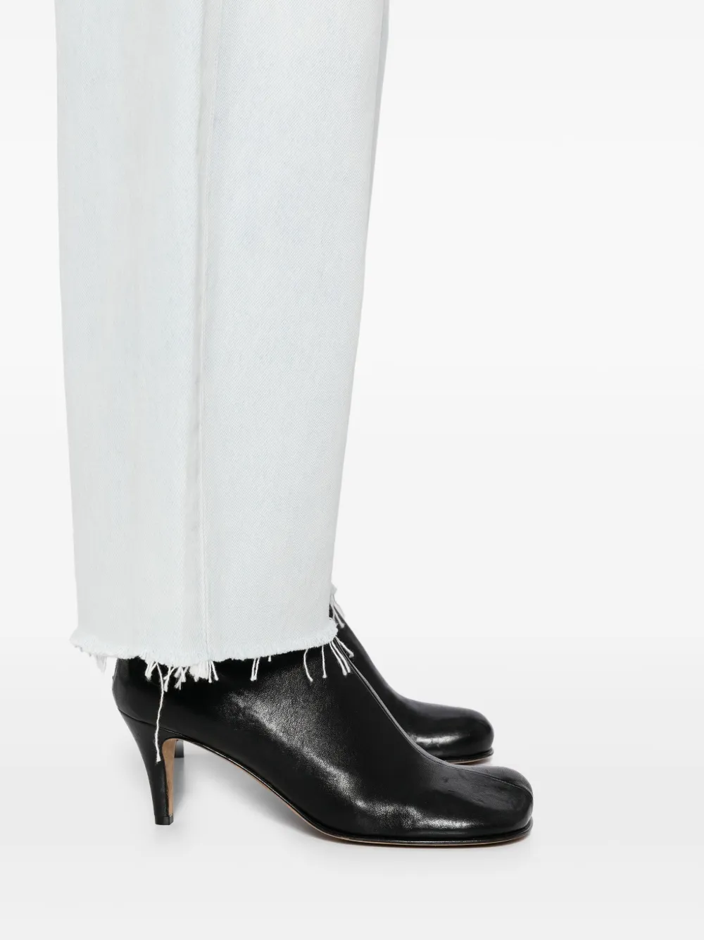Shop Agolde Low Curve Fray Jeans