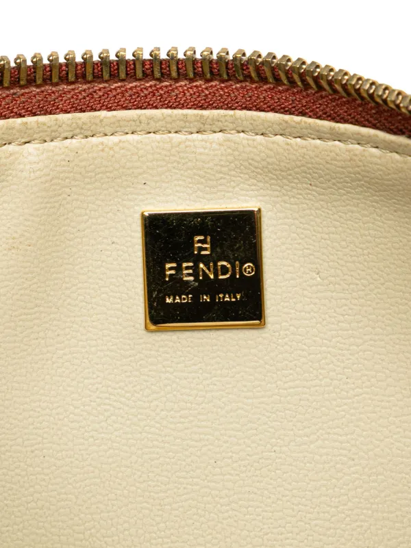 Fendi Pre-Owned 2000-2010 Zucchino Crystal Pouch | Brown