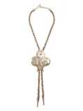 CHANEL Pre-Owned Paris-Dallas star-tie necklace - Silver