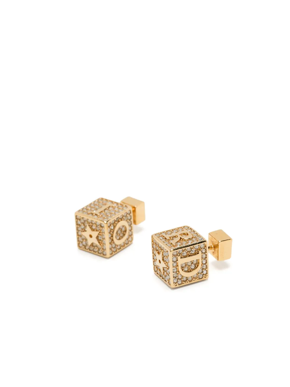 Christian Dior Pre-Owned lucky-square earrings | Image 2