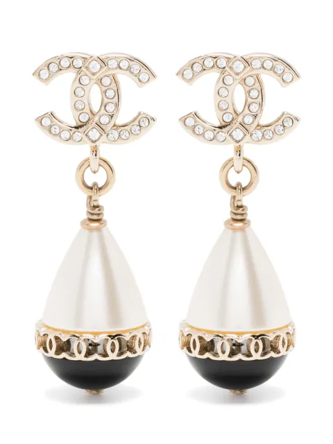 CHANEL Pre-Owned 2021 CC fantasy drop earrings