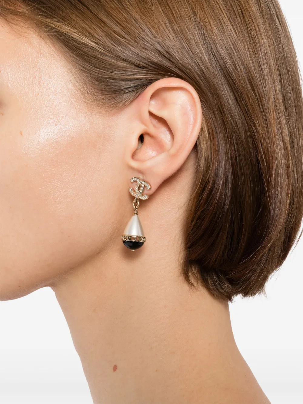 CHANEL Pre-Owned 2021 CC fantasy drop earrings | Image 2