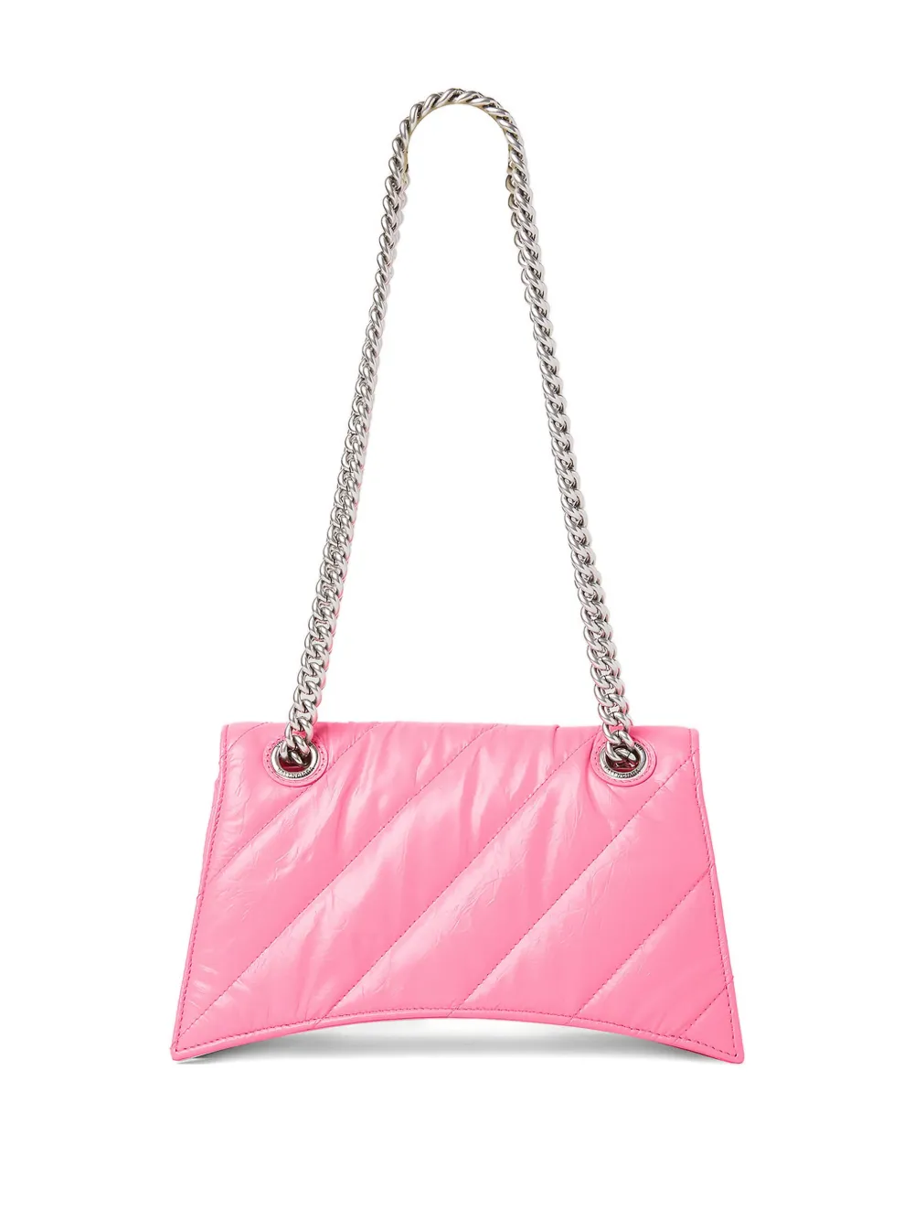 Balenciaga small Crush quilted chain shoulder bag Roze