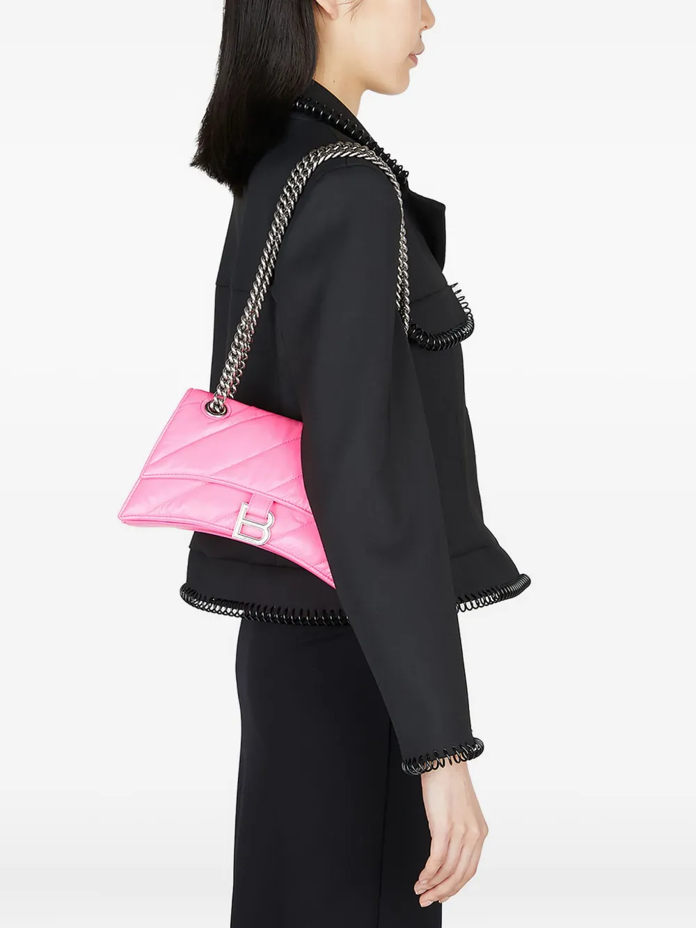 Balenciaga small Crush quilted chain shoulder bag | Image 2