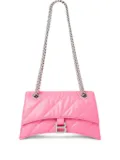 Balenciaga small Crush quilted chain shoulder bag - Pink