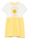 Mini Rodini organic-cotton dress - Neutrals