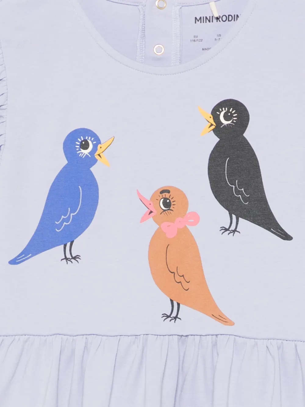 Mini Rodini Jurk met print Paars