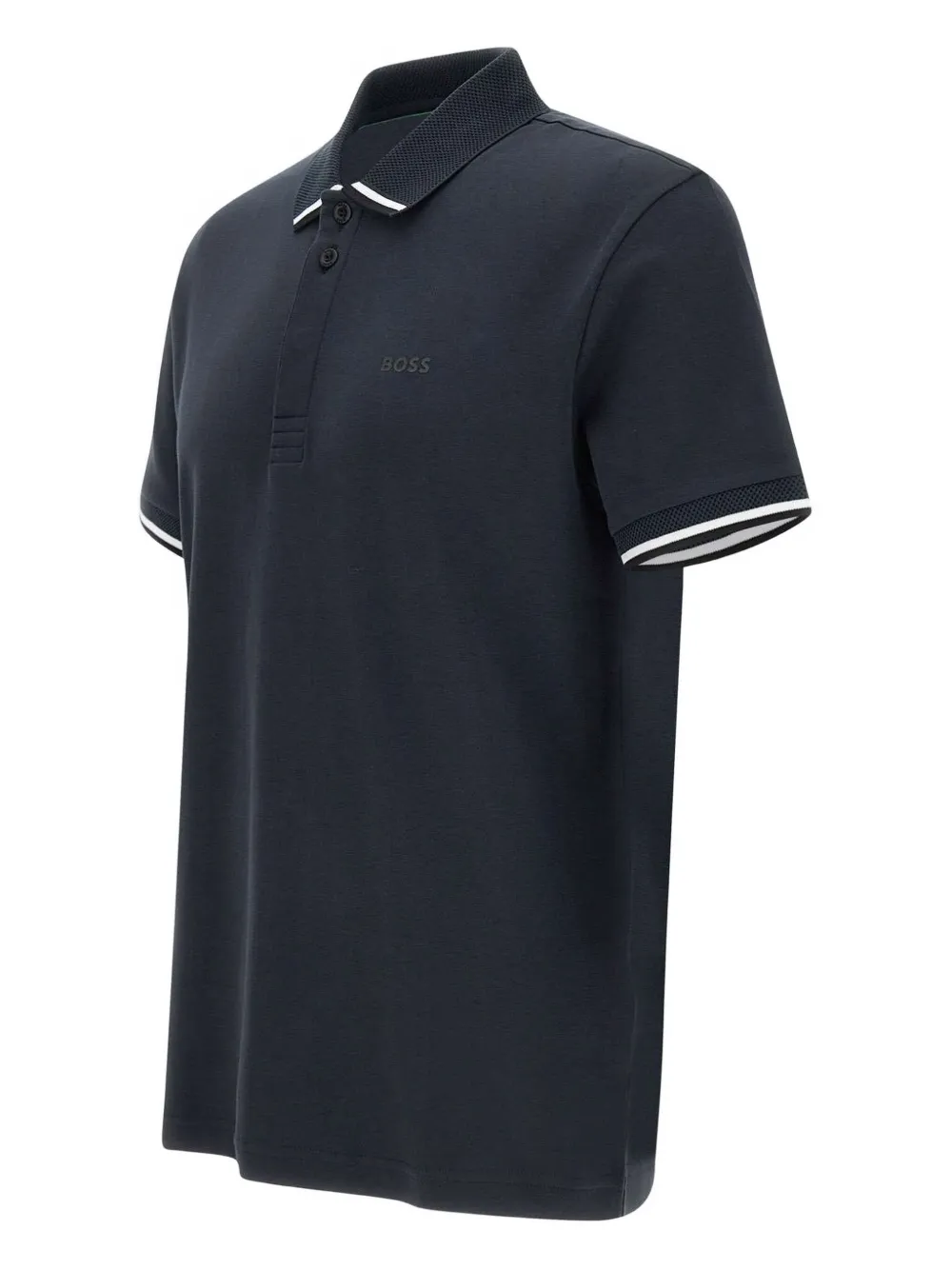 BOSS Katoenen poloshirt Blauw
