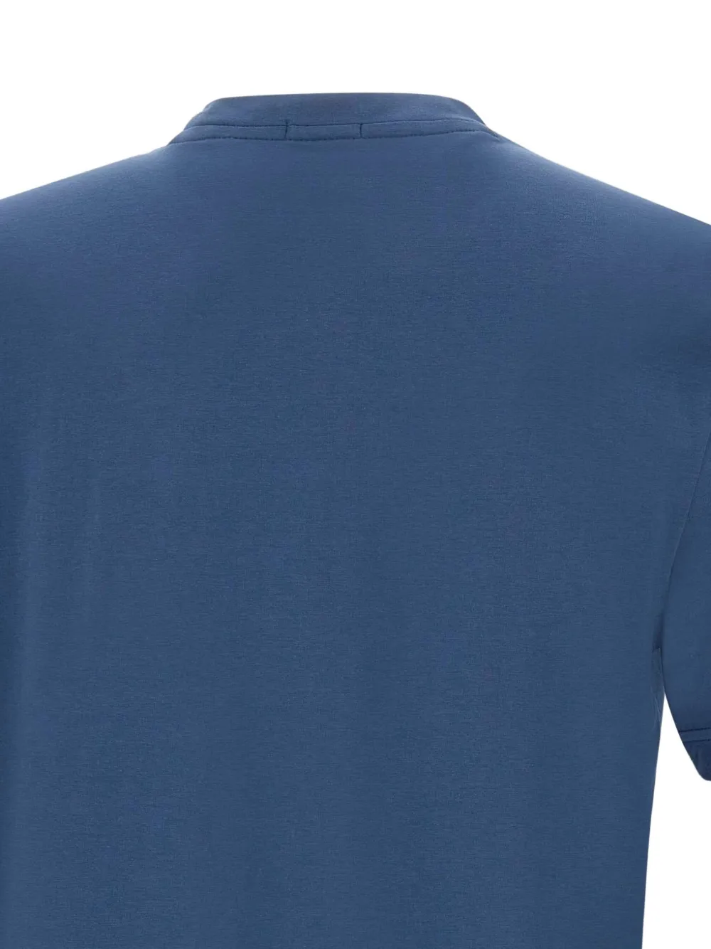 BOSS T-shirt van stretchkatoen met logoprint Blauw