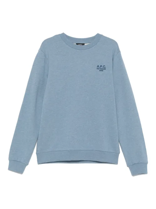 A.P.C. sweat à logo brodé - Bleu - A.P.C. - Modalova