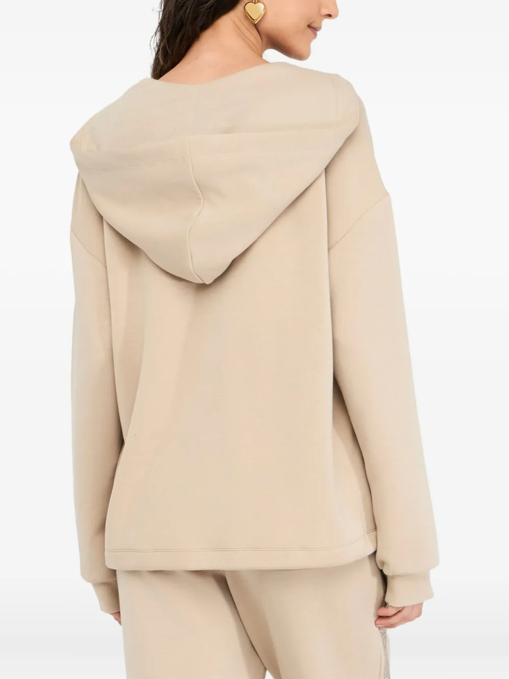 LIU JO Scuba hoodie Beige