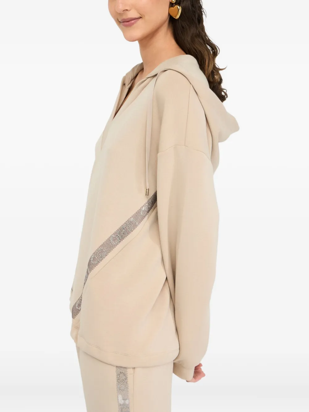 LIU JO Scuba hoodie Beige