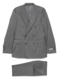 Canali wool double-breasted suit - Grey