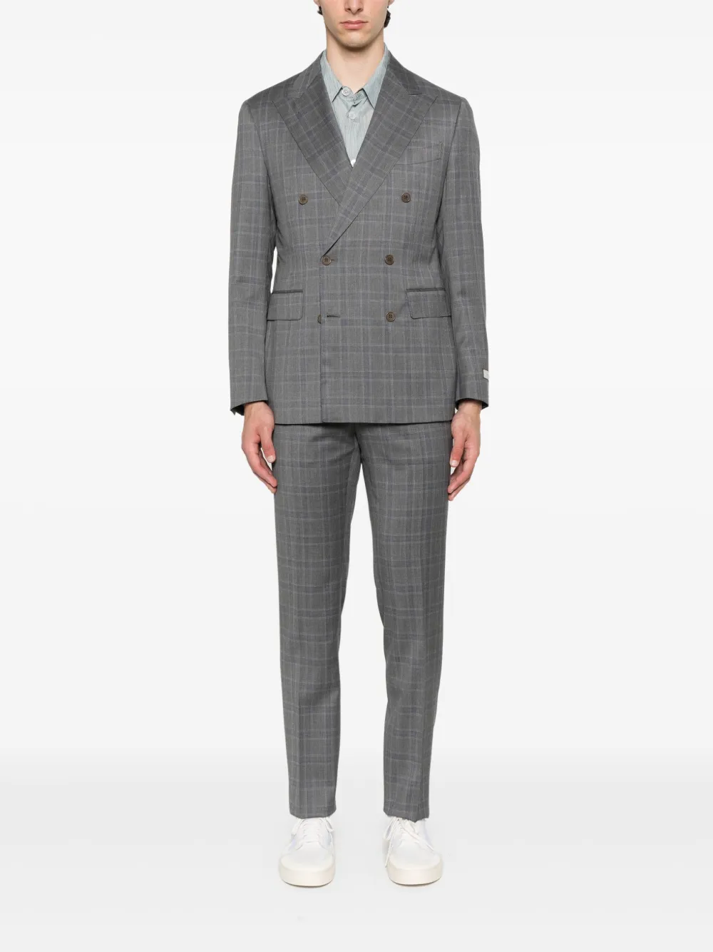 Canali costume en laine à veste croisée | Costumes à double boutonnage | Image 2
