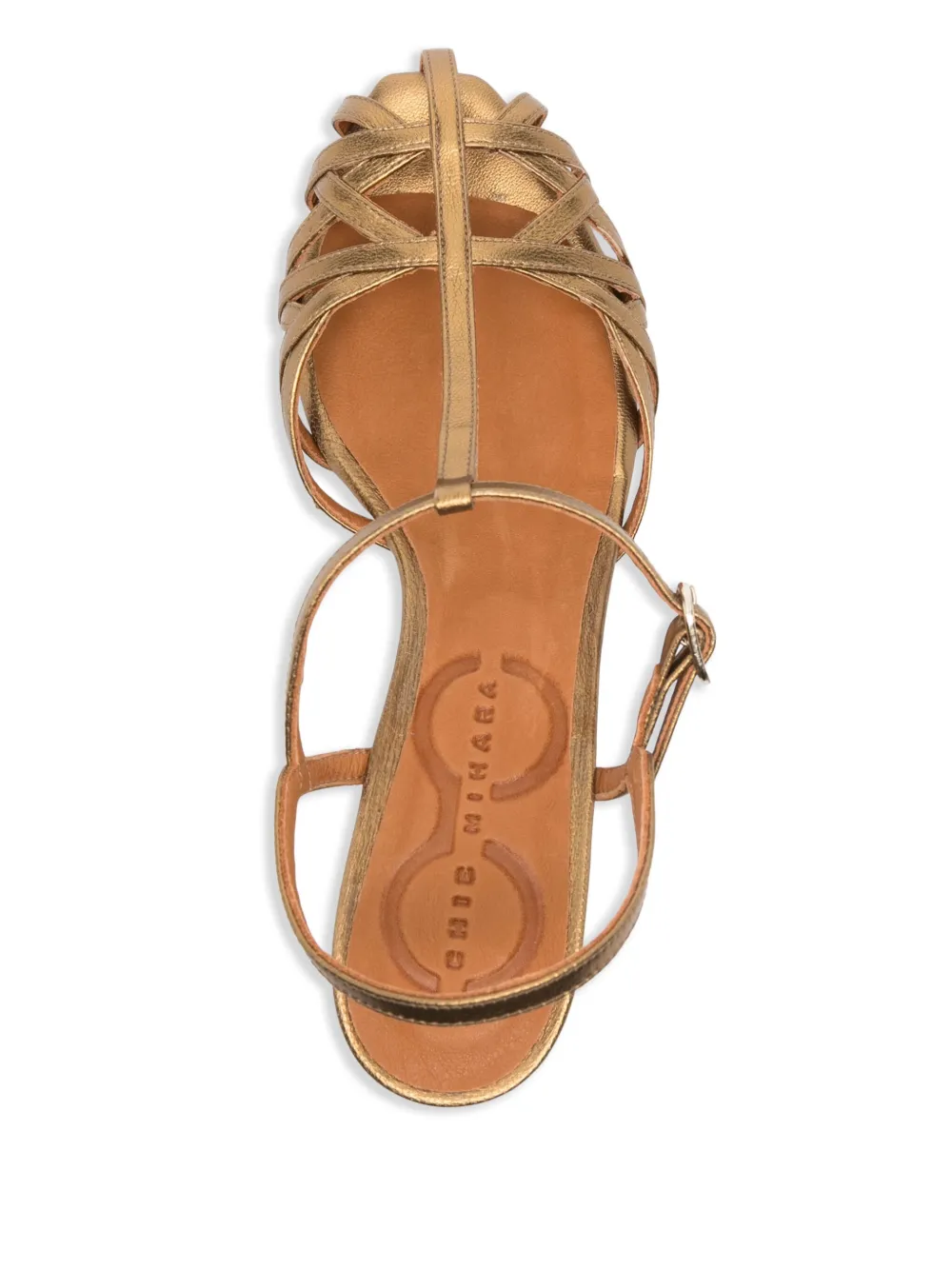Chie Mihara 60mm leather pumps Gold