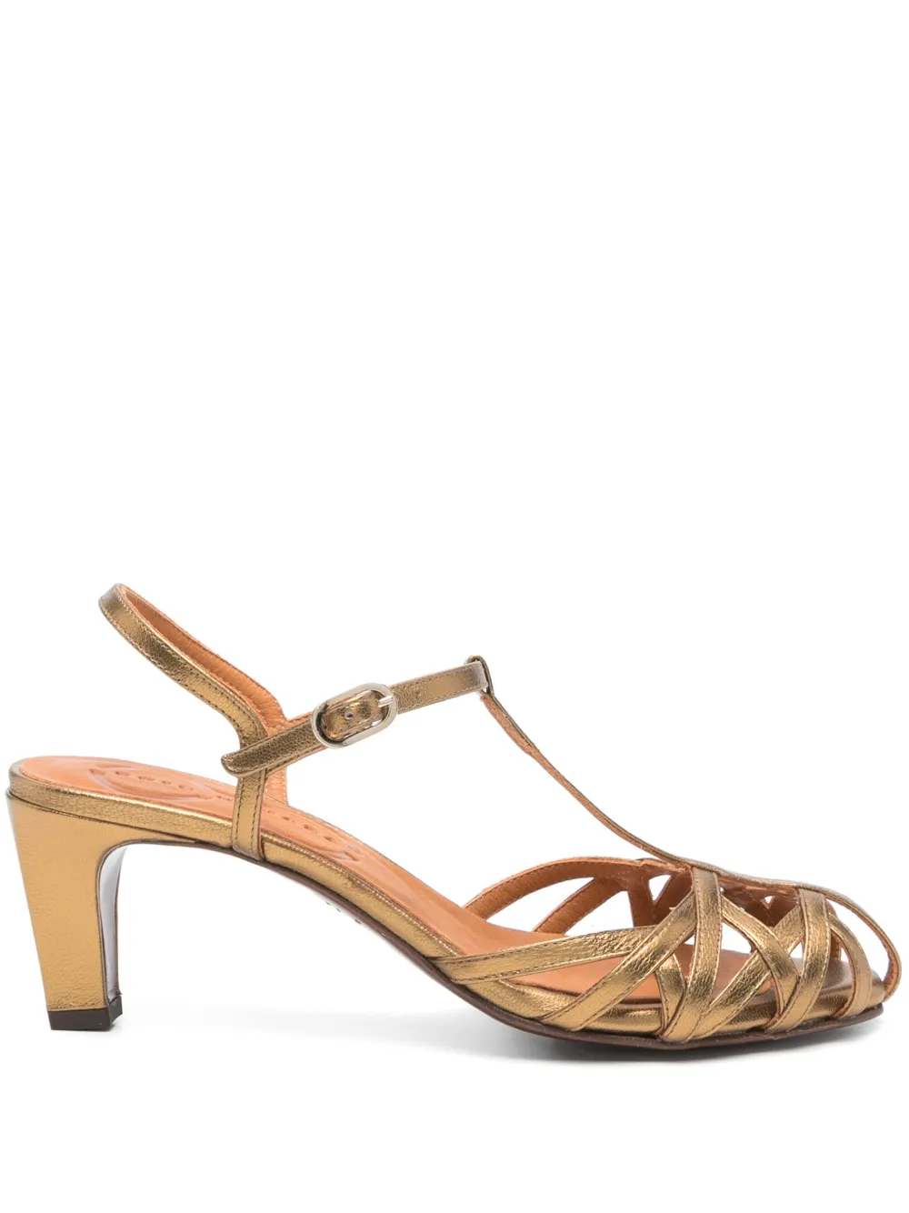 Chie Mihara 60mm leather pumps Gold