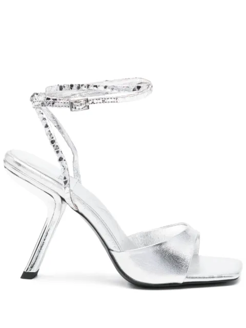 Jeffrey Campbell 70mm leather heeled sandals