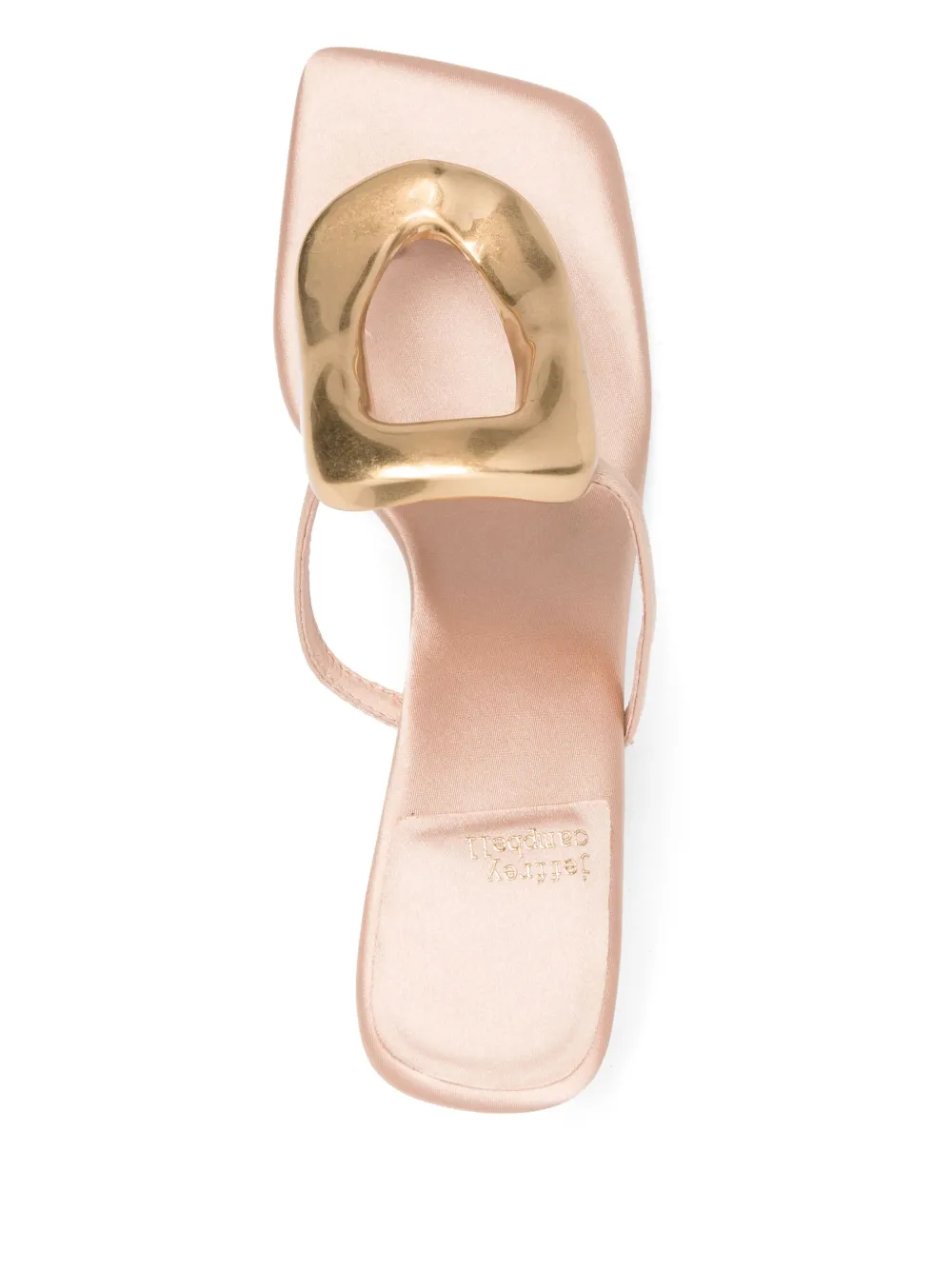 Jeffrey Campbell 60mm leather heeled sandals Neutrals