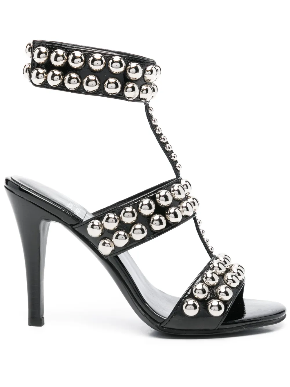 Jeffrey Campbell 100mm leather heeled sandals Black