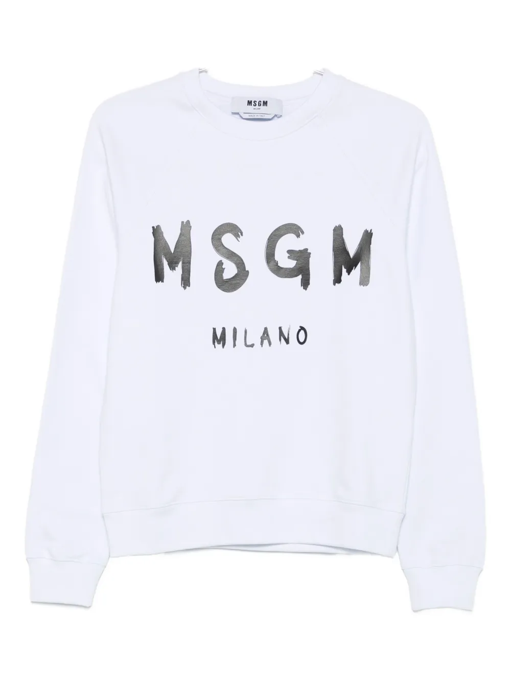 MSGM logo-print sweatshirt Wit