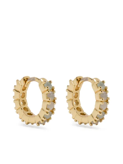 Ryenn's Eyes Aventurine huggie hoops