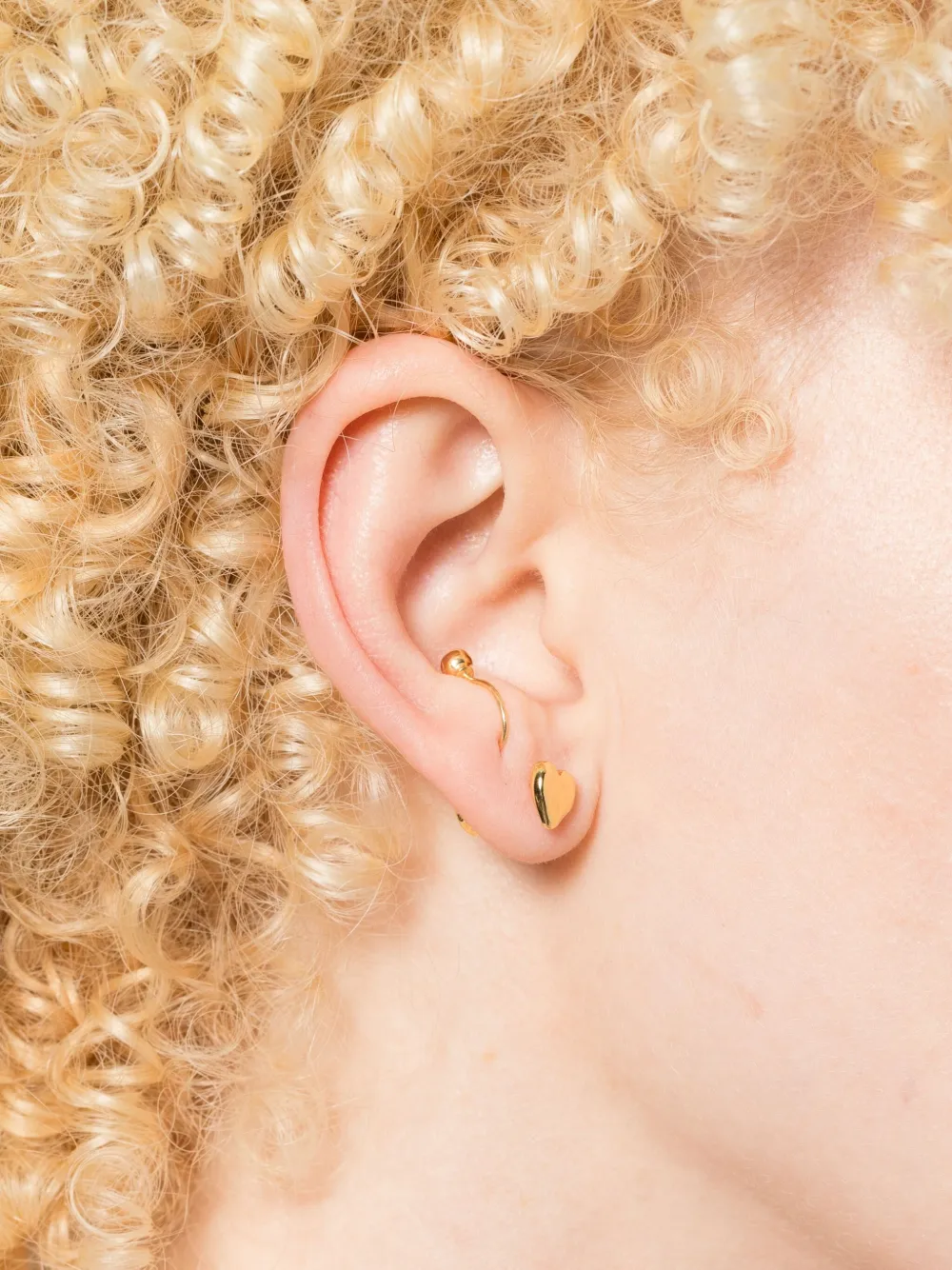 Ryenn's Eyes 14kt vergulde oorbellen met messing - Goud
