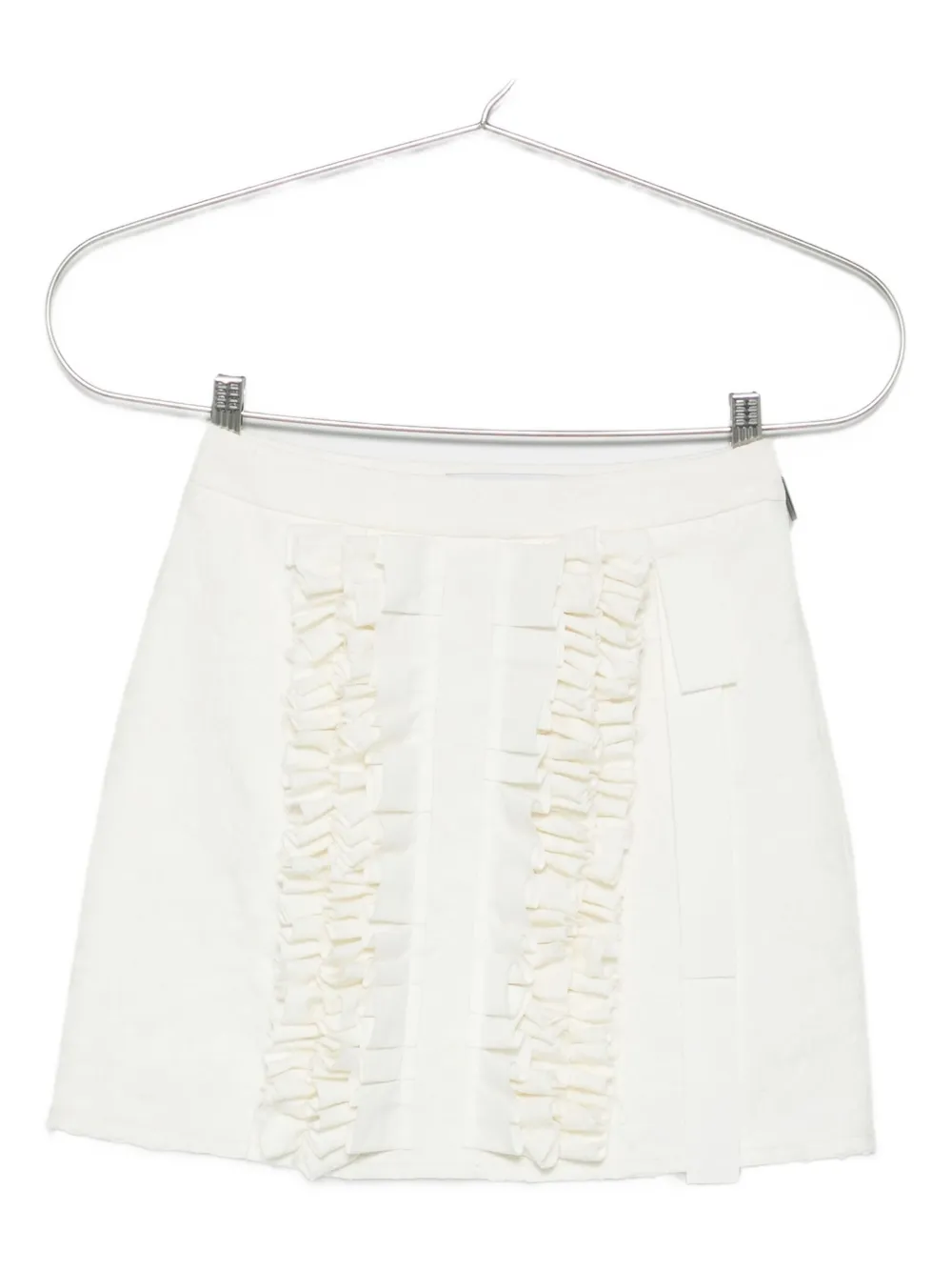 MSGM ruffled mini skirt Wit