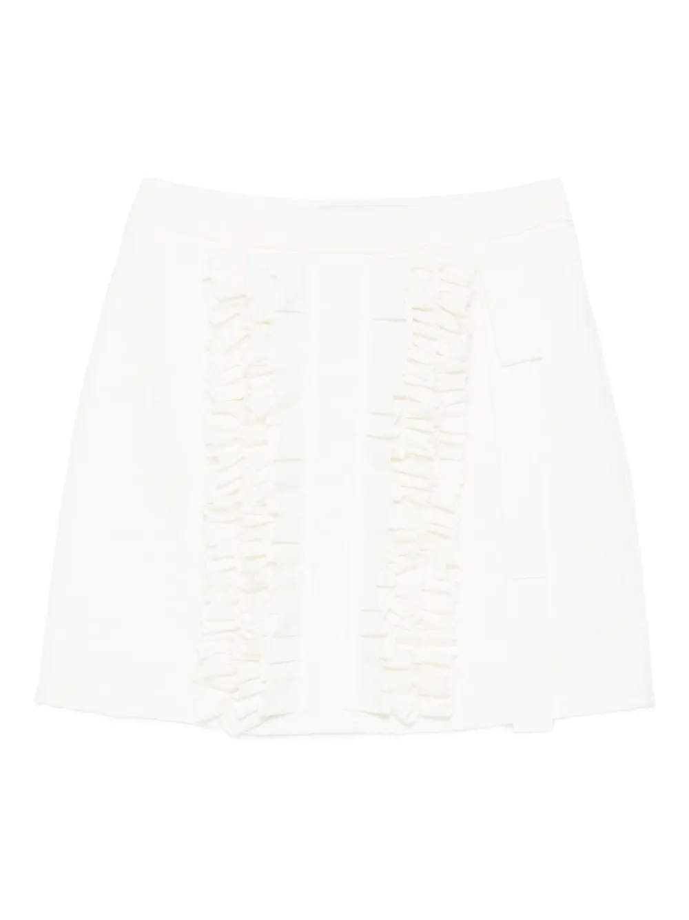MSGM Mini-rok met ruches Wit