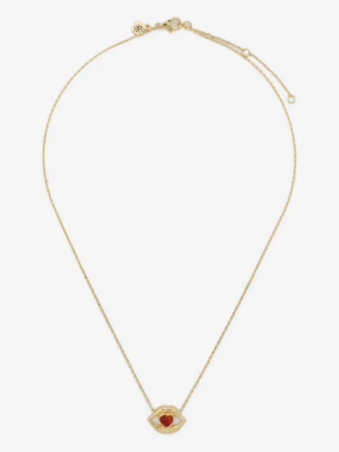 Ryenn's Eyes 14CT gold plated brass lips necklace