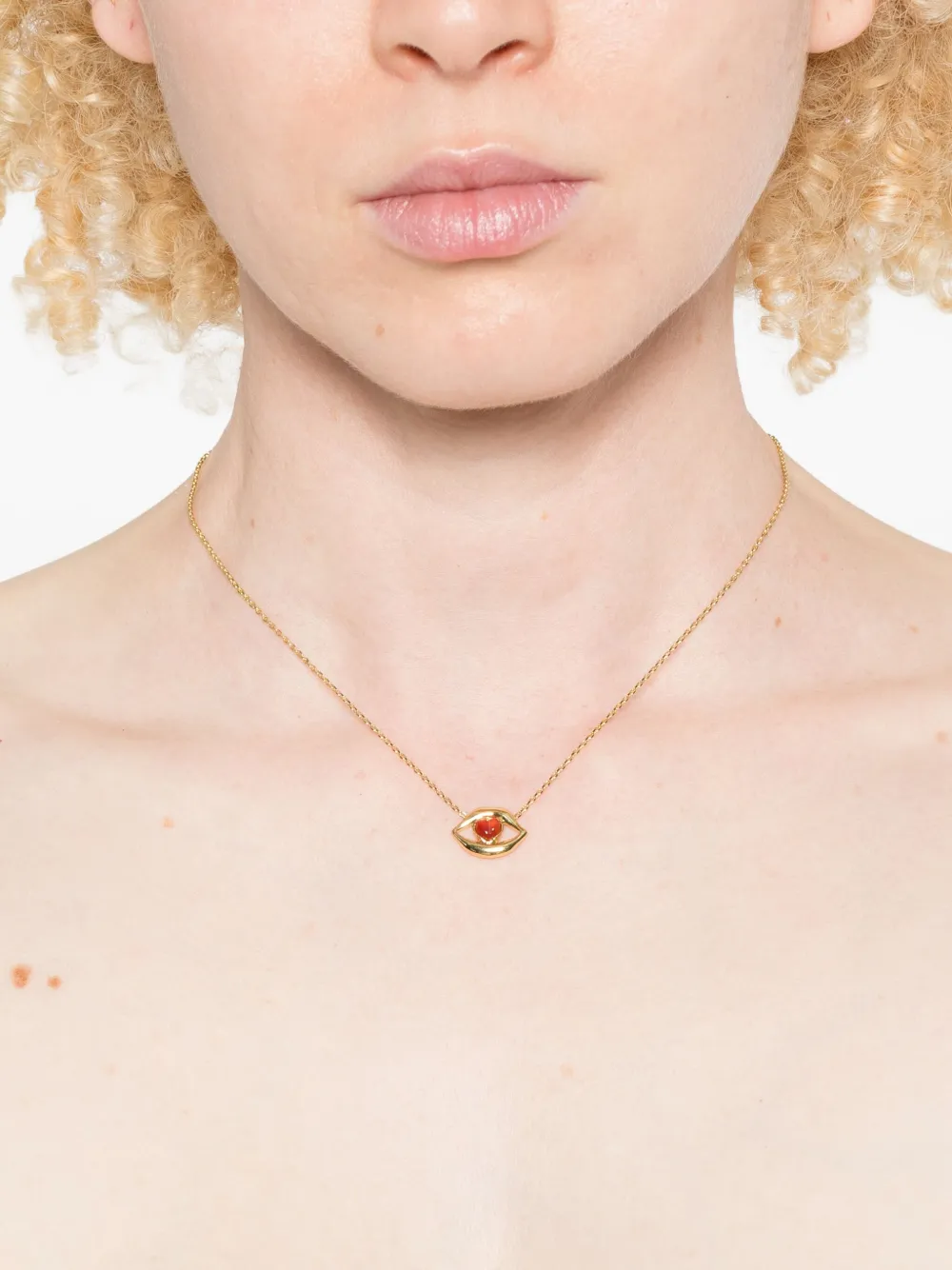 Ryenn's Eyes 14kt vergulde halsketting - Goud