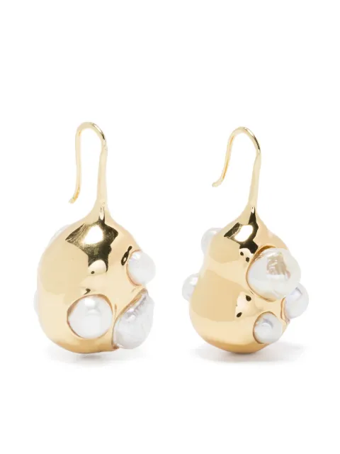Ryenn's Eyes aretes bañados en oro de 14kt en colaboración con Quentin Jones