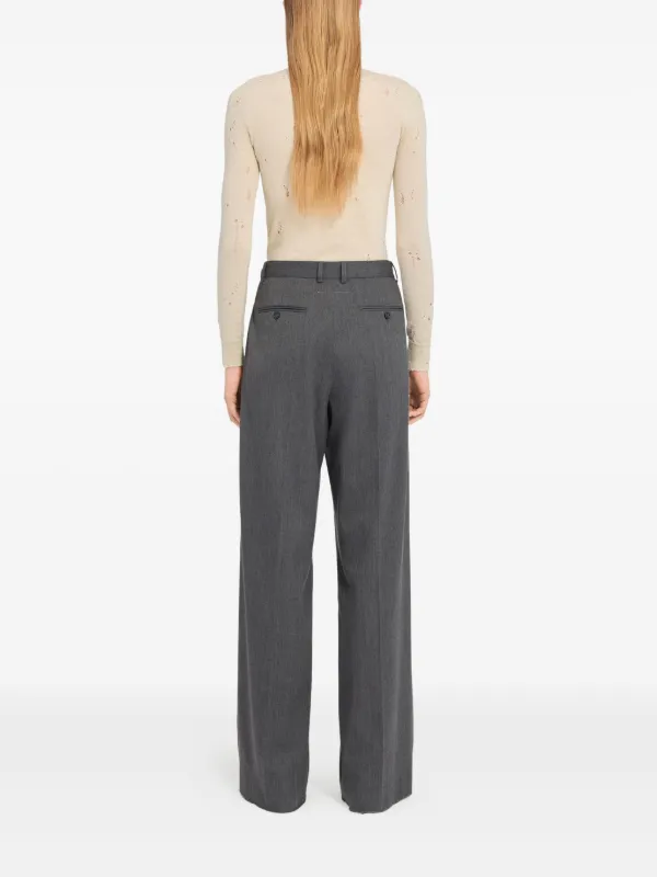 MM6 Maison Margiela ハイウエスト パンツ | グレー | FARFETCH JP