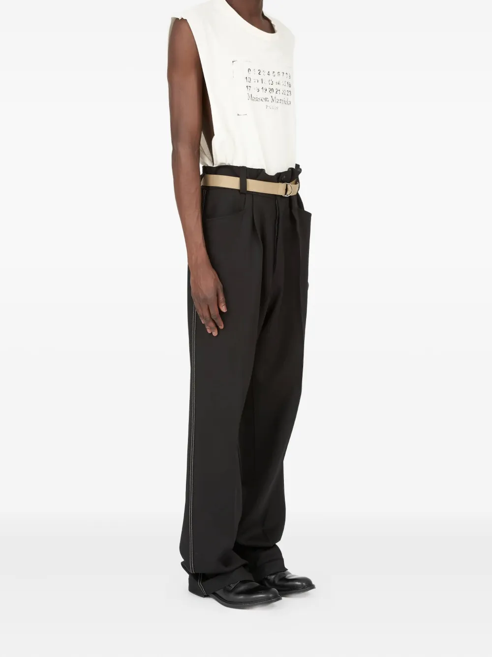 Maison Margiela Wollen broek - Blauw