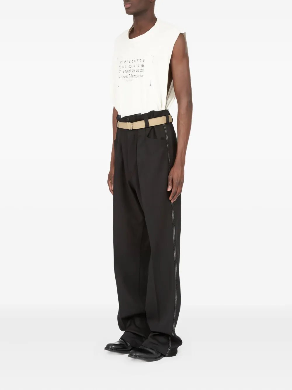 Maison Margiela Wollen broek Blauw