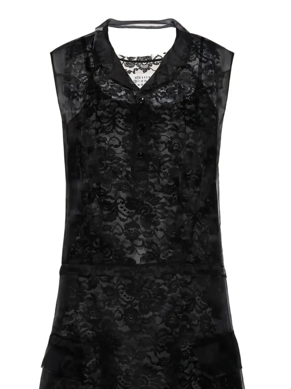 Maison Margiela lace-trimmed pocket mini dress | Day Dresses | Image 2