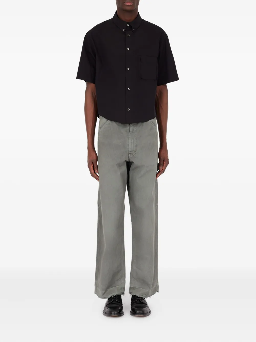Maison Margiela Katoenen overhemd - Zwart
