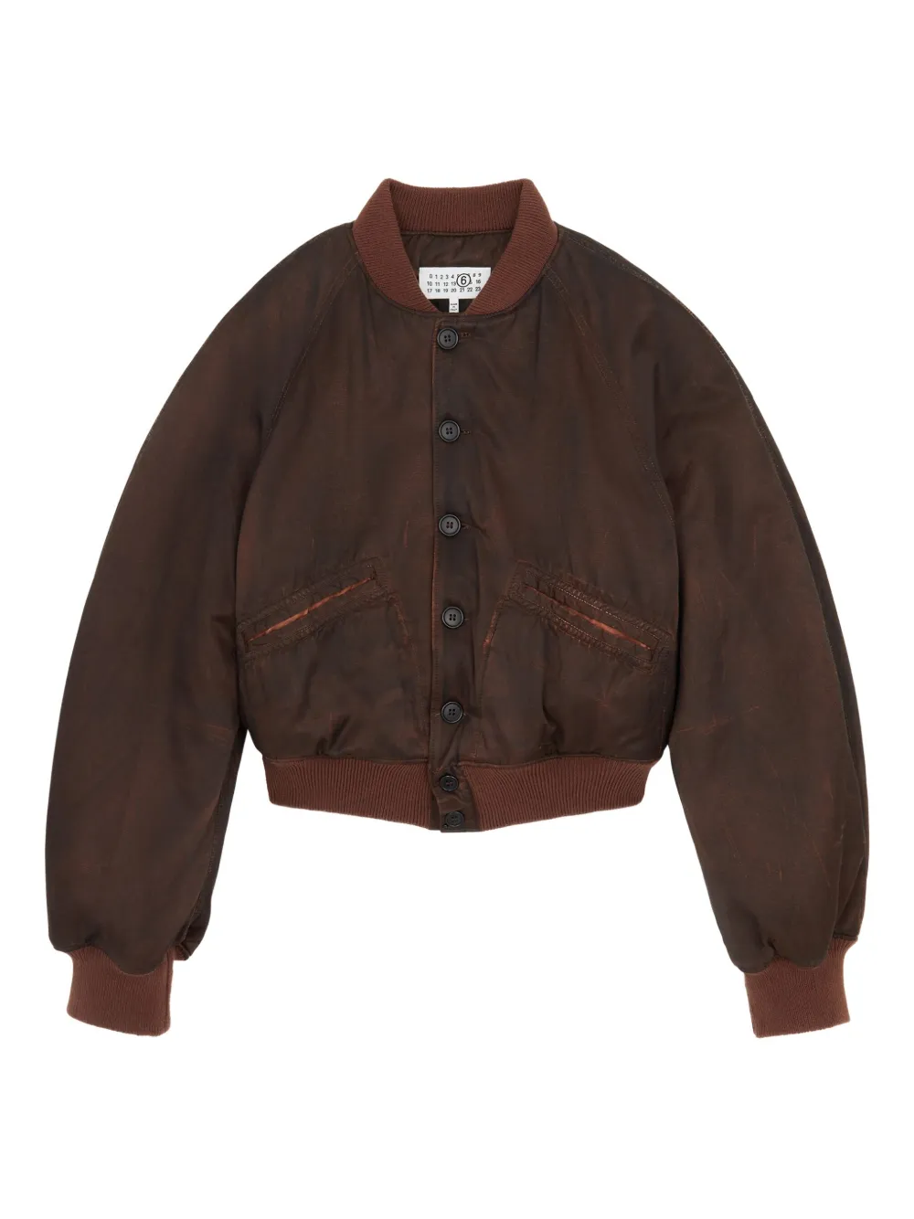 MM6 Maison Margiela Button-up bomberjack Bruin