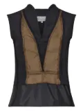 Maison Margiela two-tone top - Black