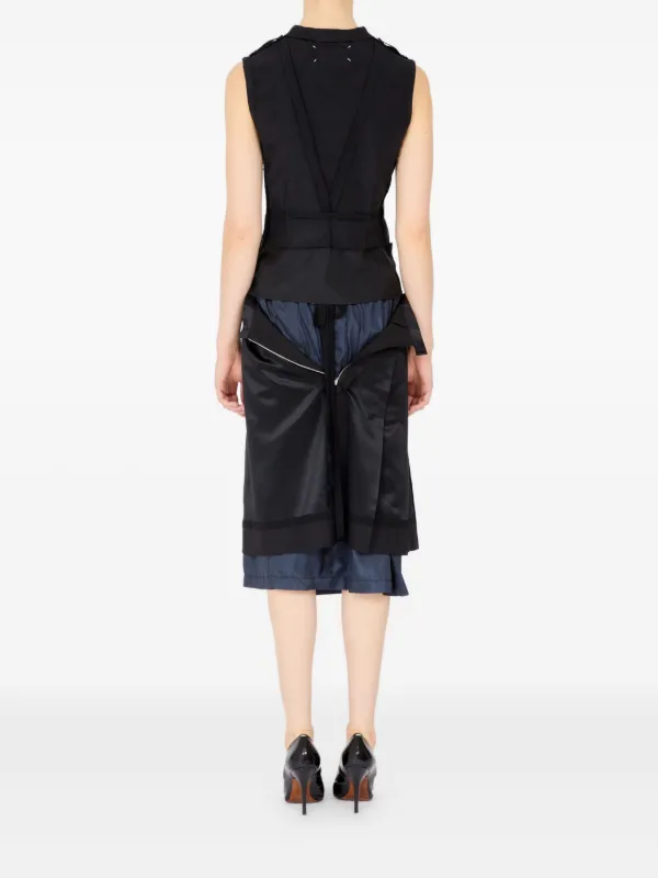 Maison Margiela バイカラートップ | ブラック | FARFETCH JP