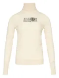 MM6 Maison Margiela Numbers-motif sweater - Neutrals