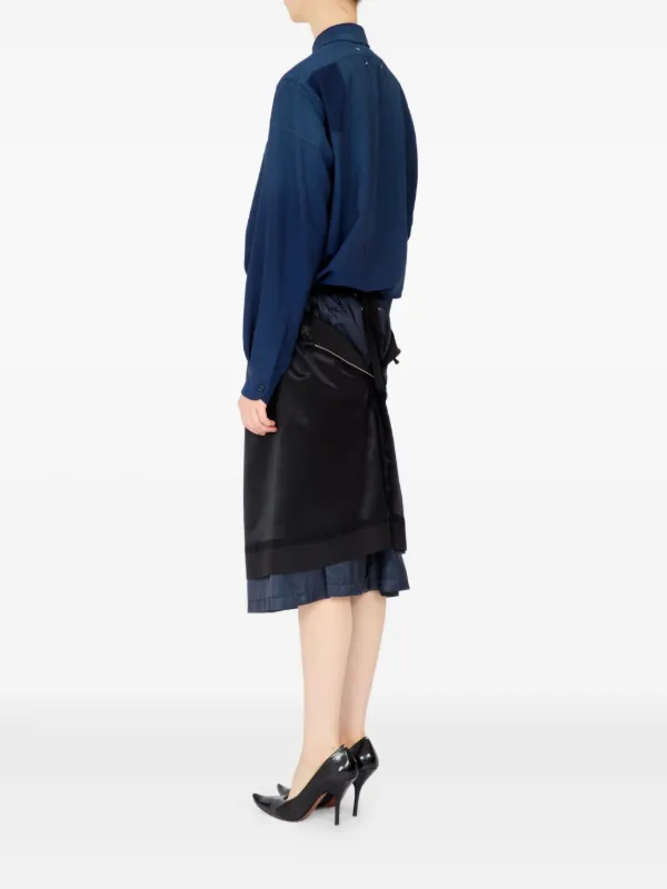 Maison Margiela レイヤード スカート | ブラック | FARFETCH JP