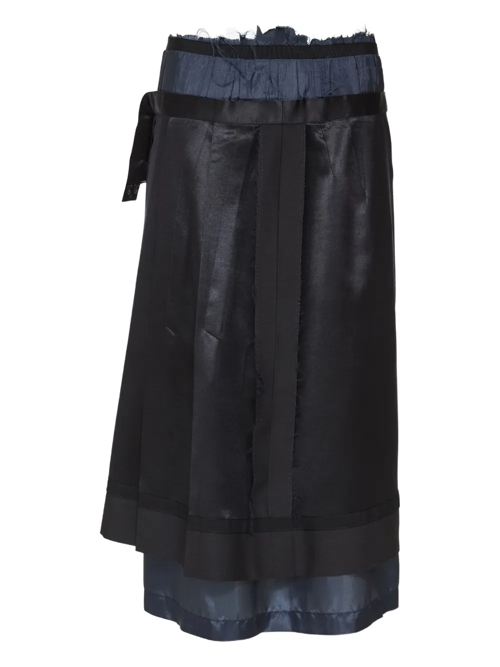 layered midi skirt