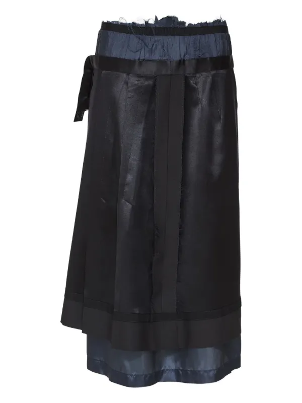 Maison Margiela レイヤード スカート | ブラック | FARFETCH JP