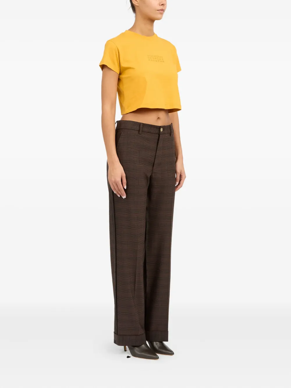 MM6 Maison Margiela T-shirt met print Geel