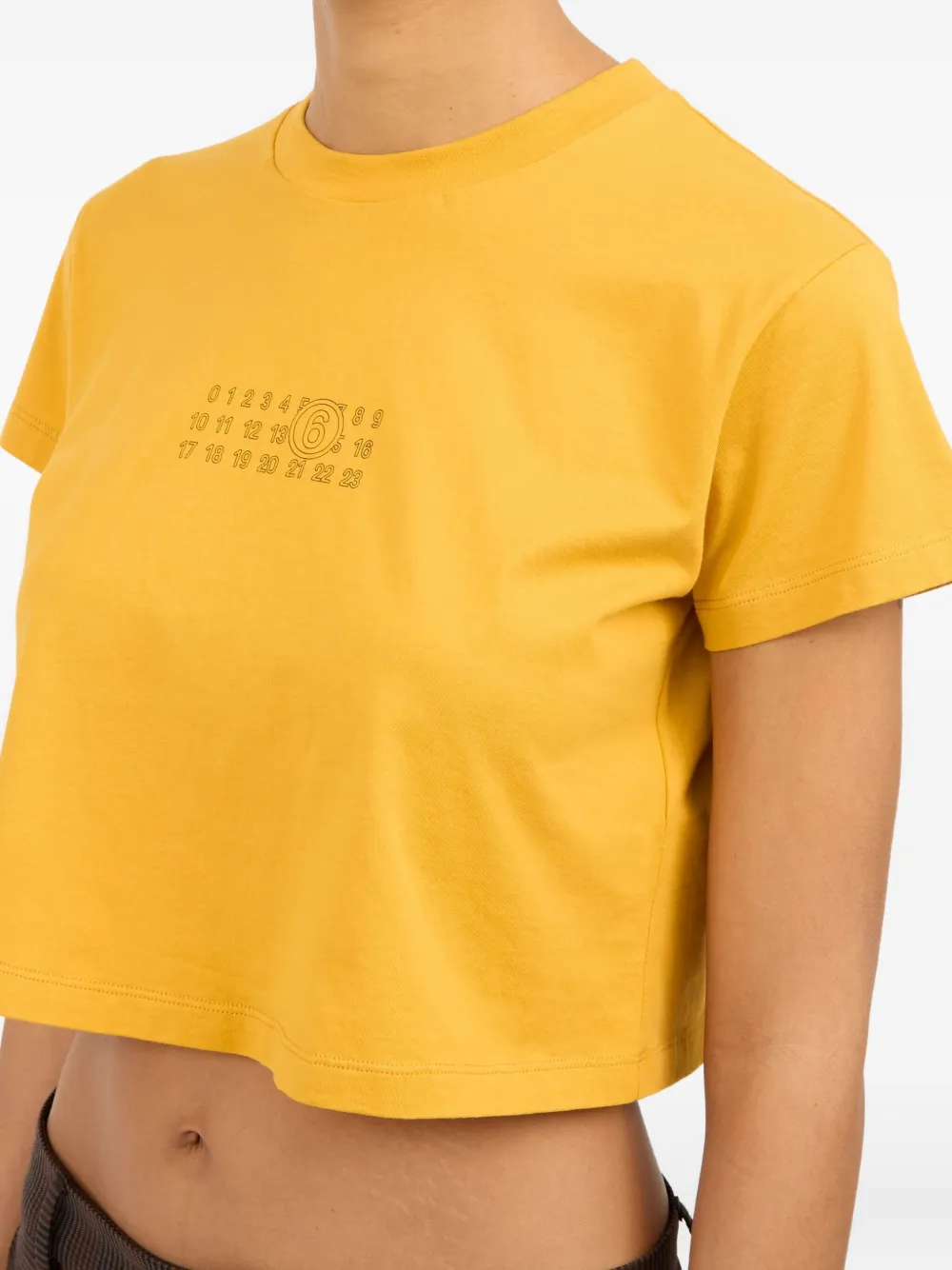 MM6 Maison Margiela T-shirt met print Geel
