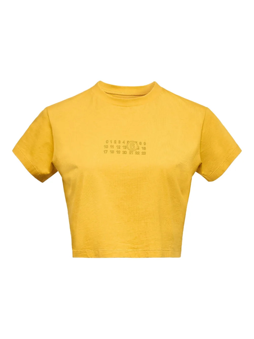 MM6 Maison Margiela T-shirt met print Geel