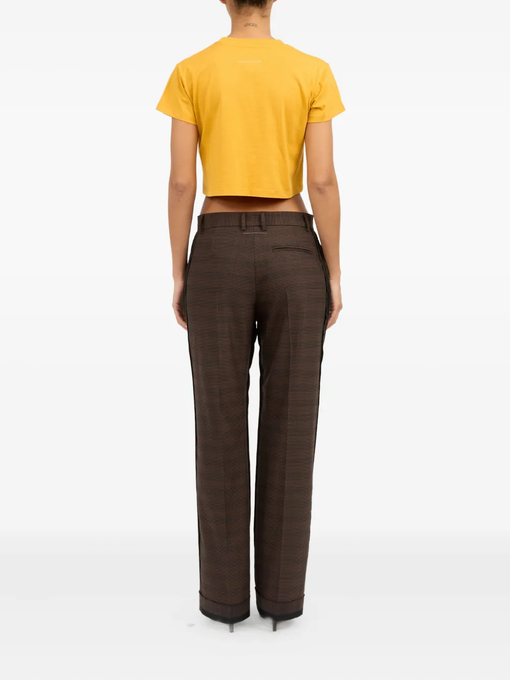 MM6 Maison Margiela T-shirt met print Geel
