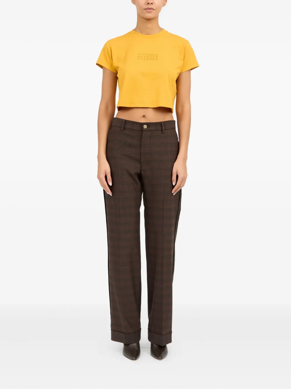 MM6 Maison Margiela T-shirt met print Geel