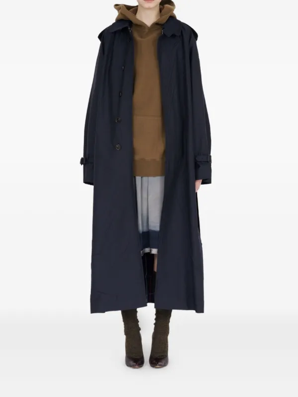 Maison Margiela ロング レインコート | ブルー | FARFETCH JP
