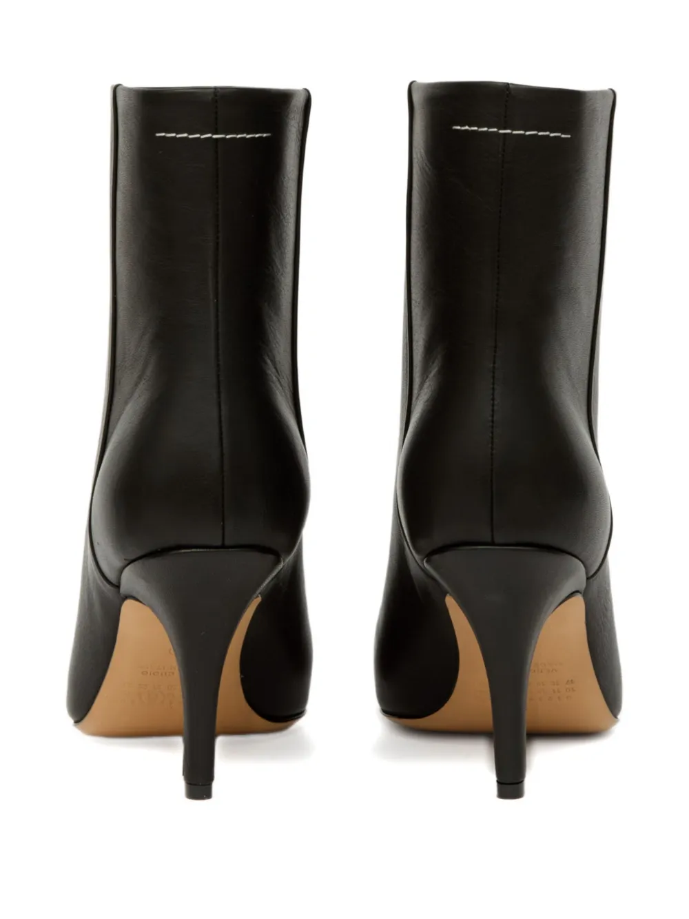 MM6 Maison Margiela Trunk leather boots Black